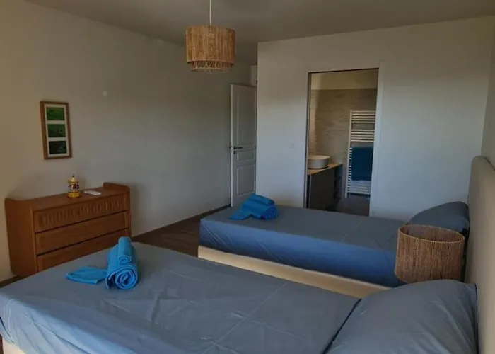 Proche Porticcio, Coup De Coeur Asure,appartement De Standing, Rez De 6 Couchages, Climatise A 150m De La Plage, Terrains De Tennis شقة *