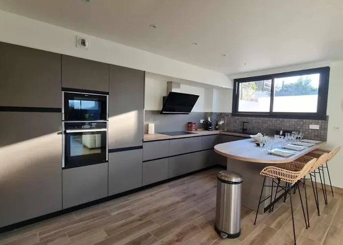 Proche Porticcio, Coup De Coeur Asure,appartement De Standing, Rez De 6 Couchages, Climatise A 150m De La Plage, Terrains De Tennis דירה Grosseto-Prugna