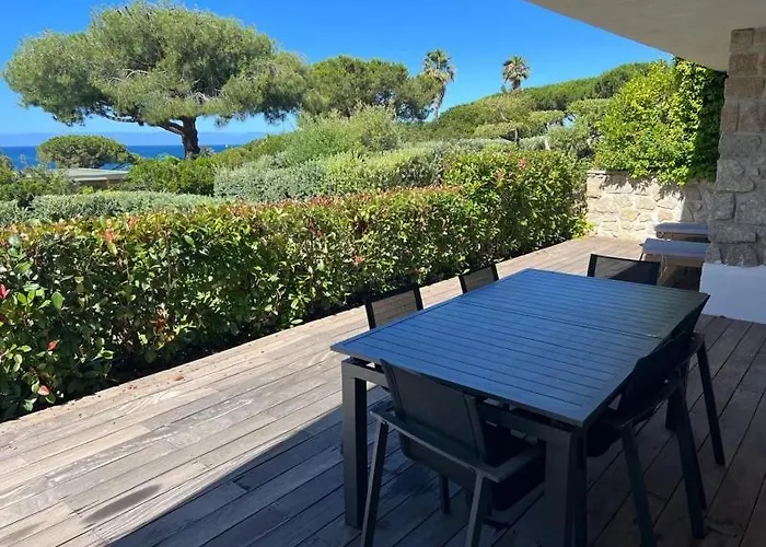 Proche Porticcio, Coup De Coeur Asure,appartement De Standing, Rez De 6 Couchages, Climatise A 150m De La Plage, Terrains De Tennis *